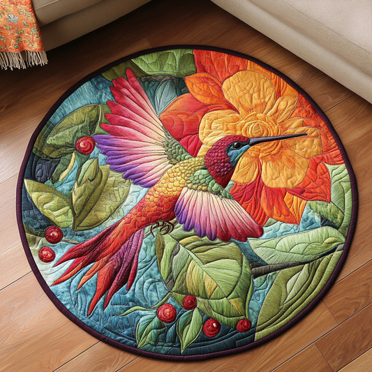Winged Beauty Quilted Round Mat NCU0DK6678