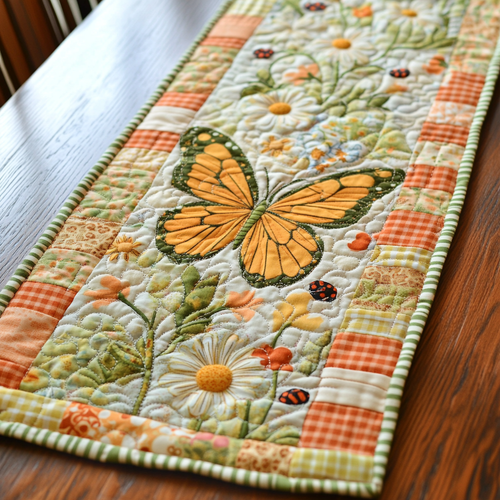 Winged Beauty Quilted Table Runner NCU0DK6864