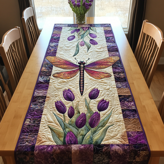 Winged Beauty Quilted Table Runner NCU0DK7323