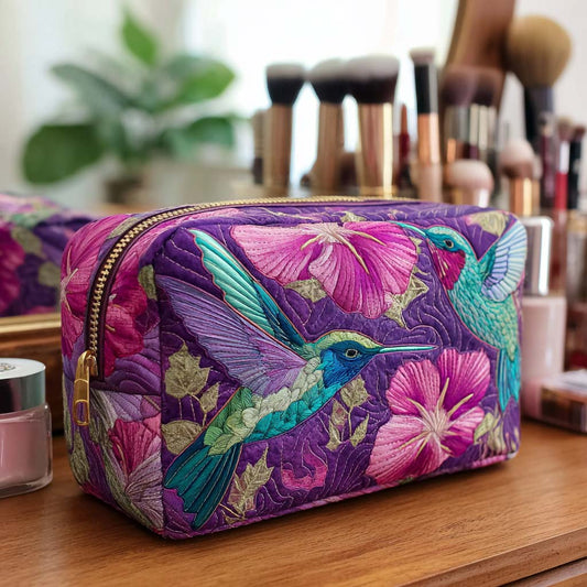 Winged Charm Quilted Makeup Bag NCU0NT10165