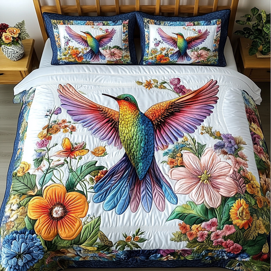 Winged Dream 3-Piece Quilted Bedding Set NCU0VL2155