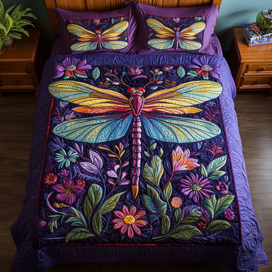 Winged Dreams 3-Piece Quilted Bedding Set NCU0VH1478
