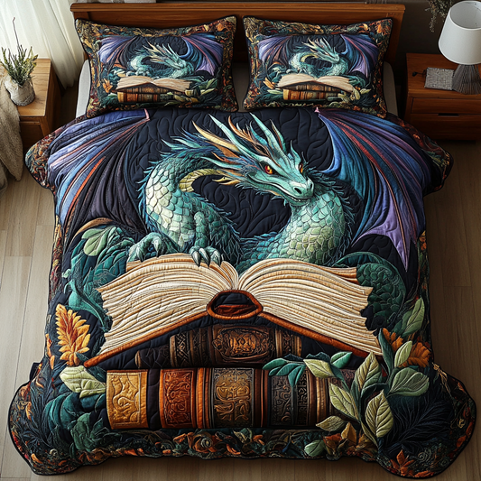 Winged Fury 3-Piece Quilted Bedding Set NCU0DK7280