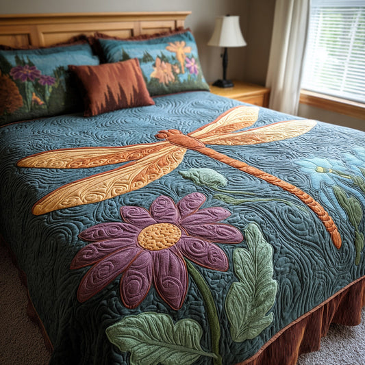 Winged Harmony 3-Piece Quilted Bedding Set NCU0DV8680