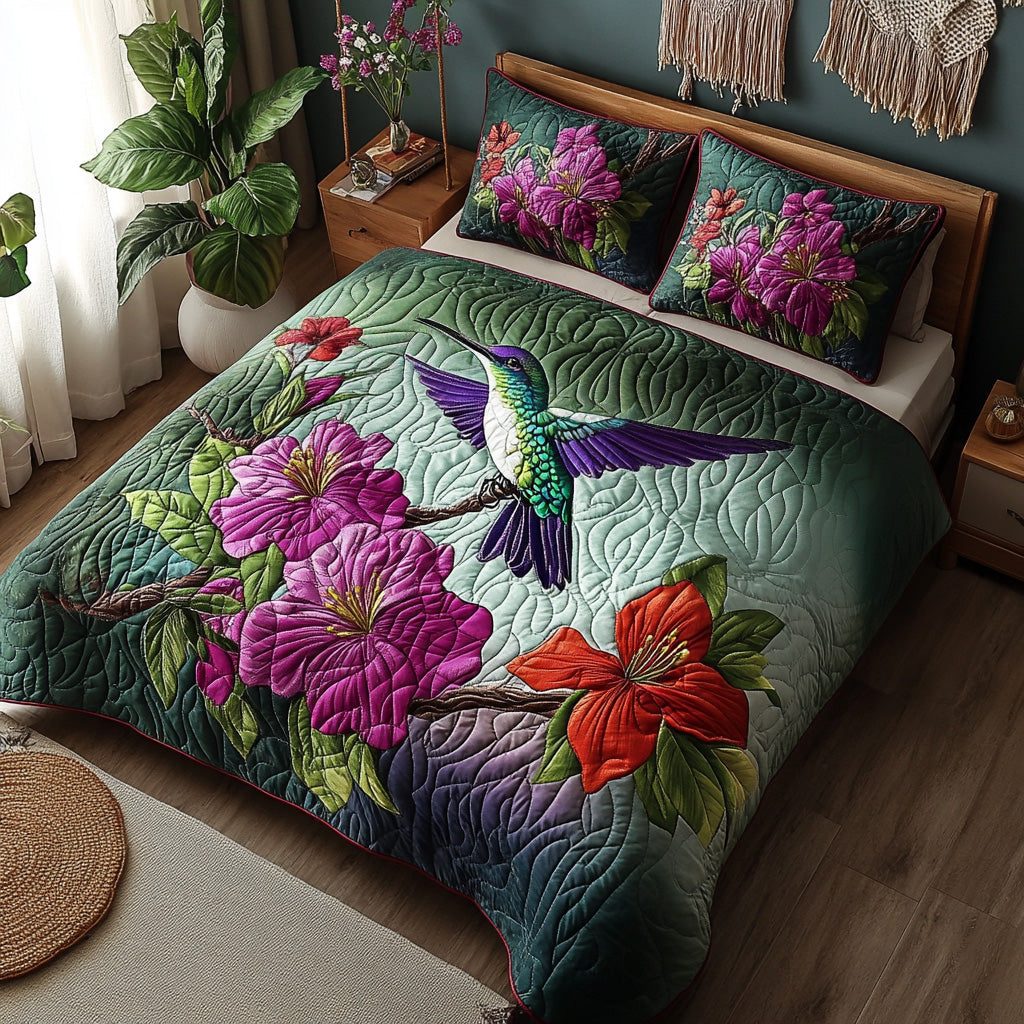 Winged Joy 3-Piece Quilted Bedding Set NCU0DV6994