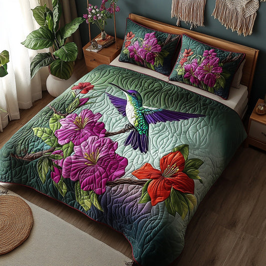 Winged Joy 3-Piece Quilted Bedding Set NCU0DV6994