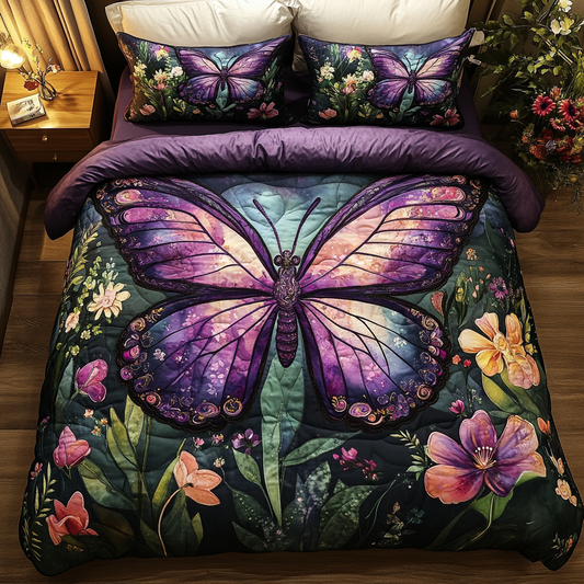 Winged Whimsy 3-Piece Quilted Bedding Set NCU0DV3181