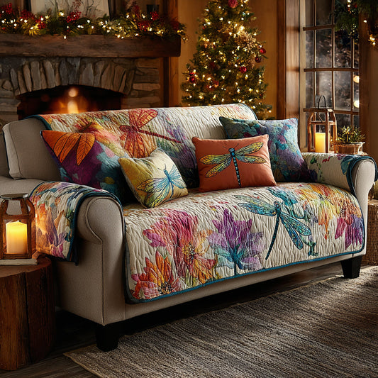 Winged Whispers Quilted Sofa Cover NCU0DV8637