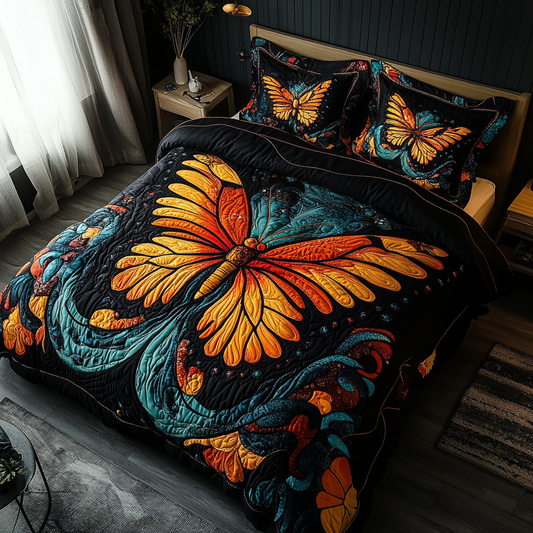 Winged Wonder 3-Piece Quilted Bedding Set NCU0DK5585