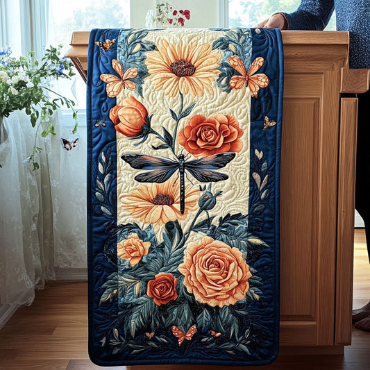 Wings Over Wildflowers Quilted Table Runner NCU0PT4504