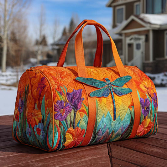 Wings and Wildflowers Quilted Duffle Bag NCU0PT9580