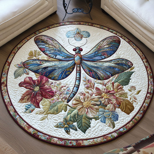 Wings in Bloom Quilted Round Mat NCU0PT6522