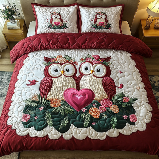 Wings of Affection 3-Piece Quilted Bedding Set NCU0DK3204