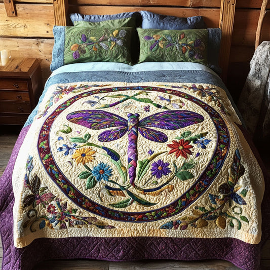 Wings of Balance 3-Piece Quilted Bedding Set NCU0PT3220