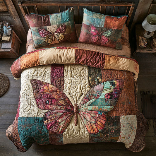 Wings of Beauty 3-Piece Quilted Bedding Set NCU0PT6270