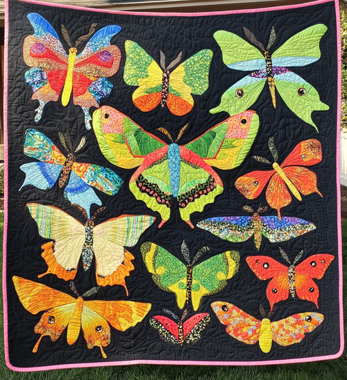 Wings of Color Art Quilt Hanging NCU0DV796