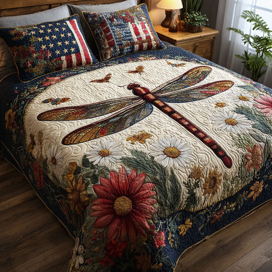 Wings of Freedom 3-Piece Quilted Bedding Set NCU0PT7679