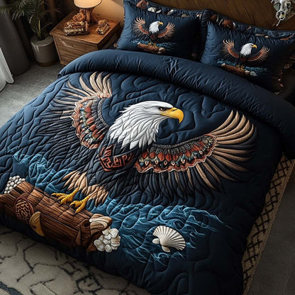 Wings of Freedom 3-Piece Quilted Bedding Set NCU0XD489