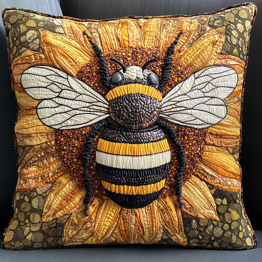 Wings of Gold Quilted Pillow Case NCU0NT7165