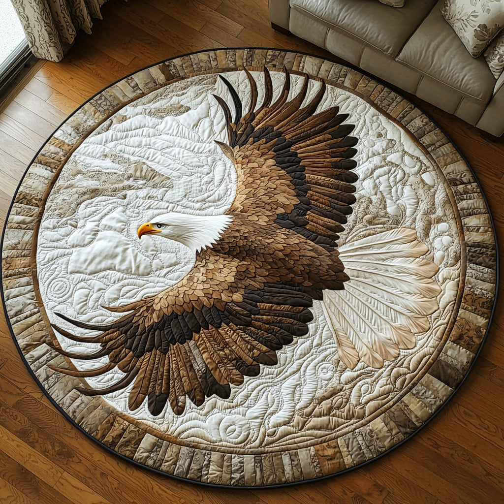 Wings of Honor Quilted Round Mat NCU0DV6729