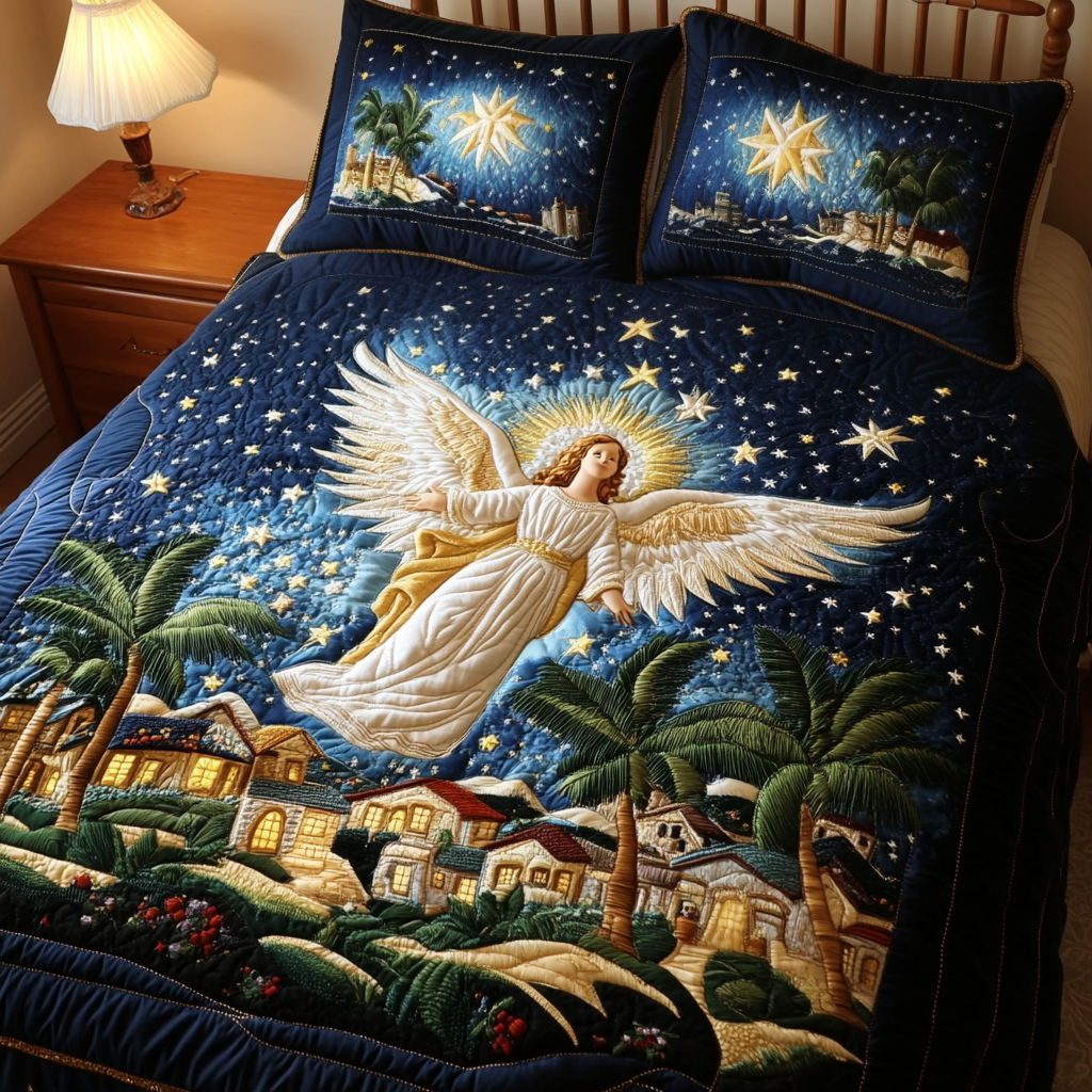 Wings of Hope 3-Piece Quilted Bedding Set NCU0VH1046