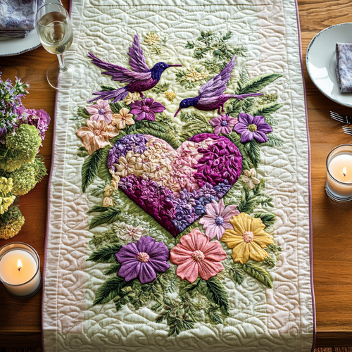 Wings of Joy Quilted Table Runner NCU0VH2323