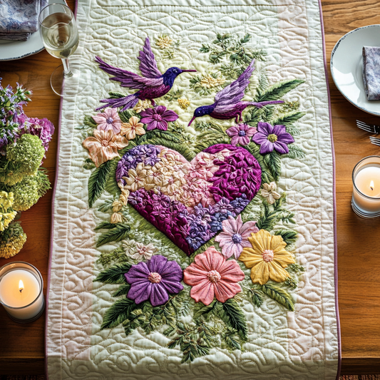 Wings of Joy Quilted Table Runner NCU0VH2323