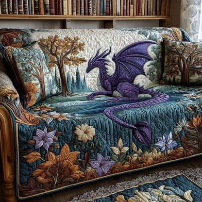 Wings of Legend Quilted Sofa Cover NCU0PT9753
