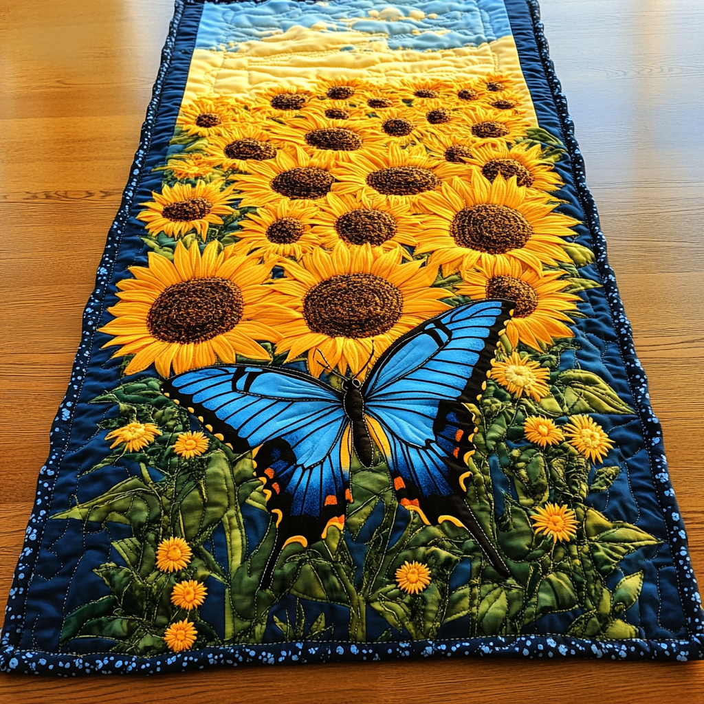 Wings of Nature Quilted Table Runner NCU0DK6536