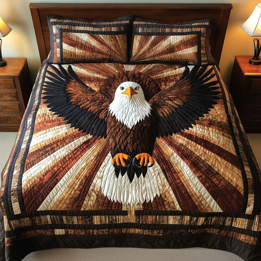 Wings of Power 3-Piece Quilted Bedding Set NCU0NT3774