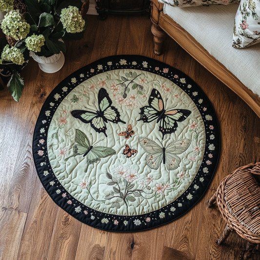 Wings of Spring Quilted Round Mat NCU0DK5818