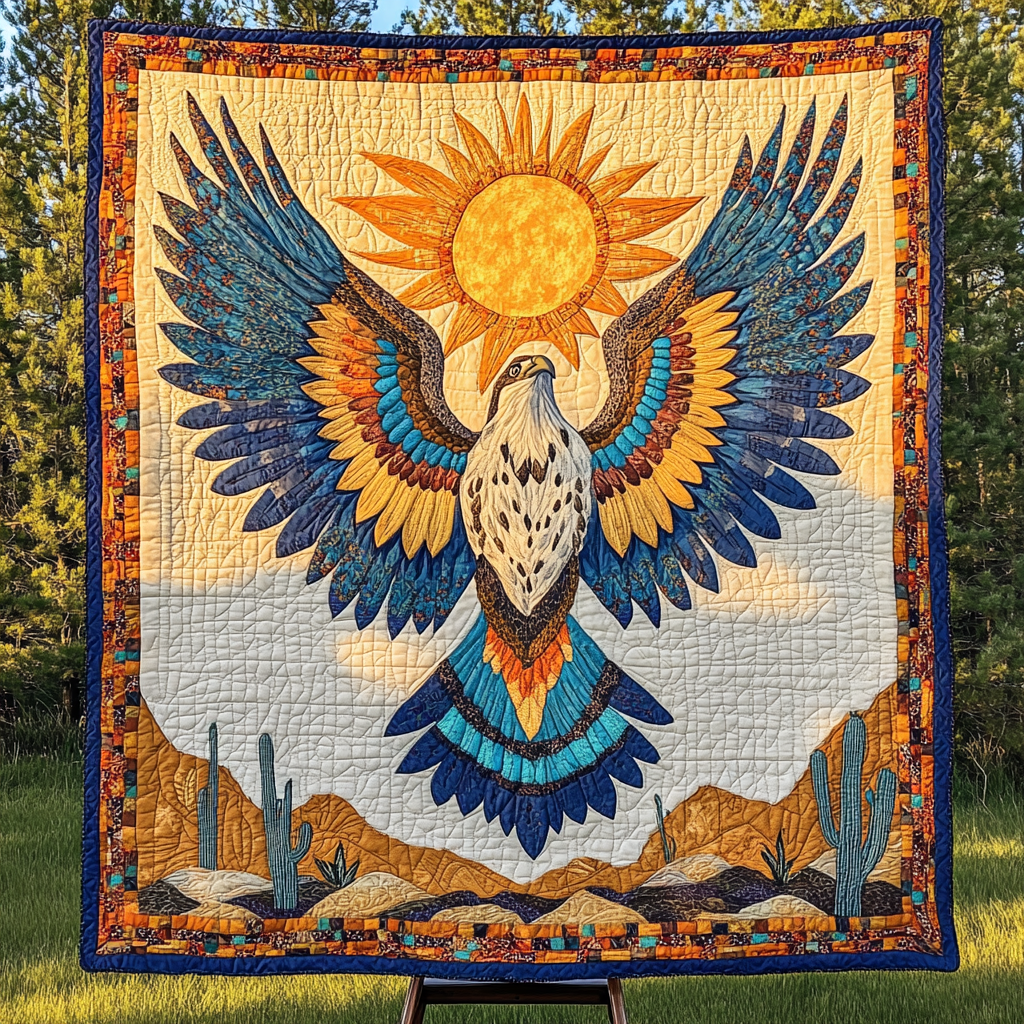Wings of Valor Quilted Blanket NCU0DK2324 Vantique