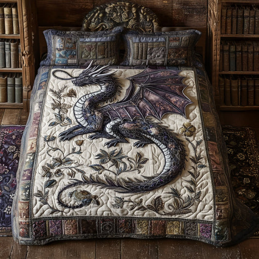 Wings of Wisdom 3-Piece Quilted Bedding Set NCU0PT5571