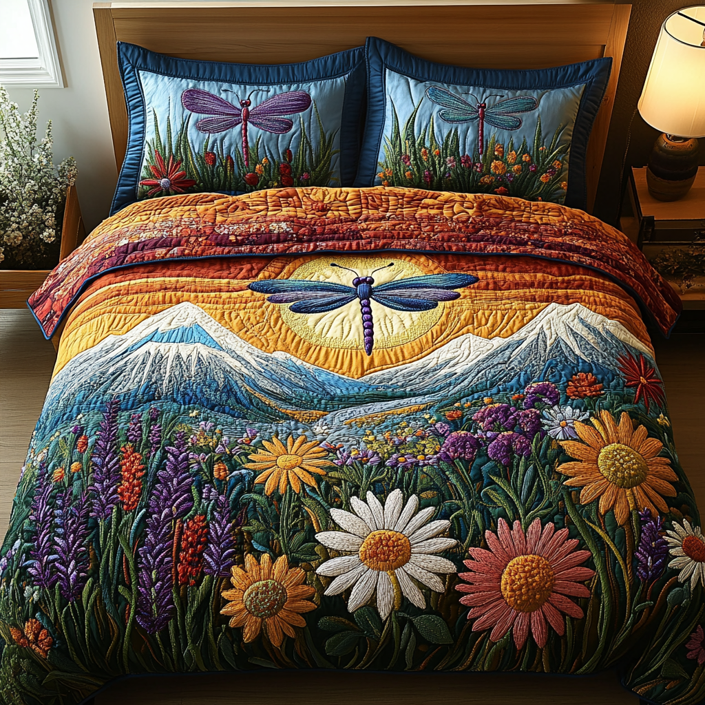 Wings of Wonder 3-Piece Quilted Bedding Set NCU0DV4640