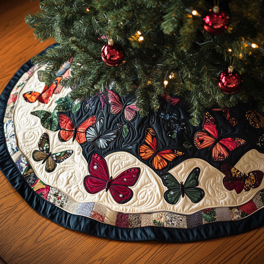 Wings of Wonder Quilted Christmas Tree Skirt NCU0PT1935