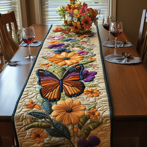 Wings of Wonder Quilted Table Runner NCU0DV3211