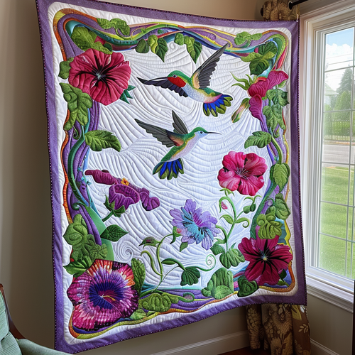 Wings and Petals Quilted Blanket NCU0PT011