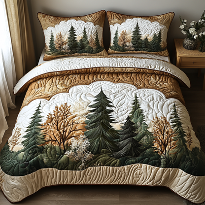 Forest v2 3-Piece Quilted Bedding Set NCU0VT164