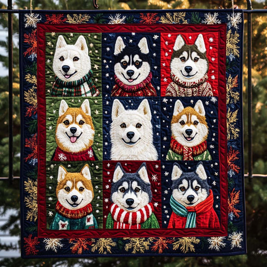 Winter Husky Magic Quilted Blanket NCU0NT2393