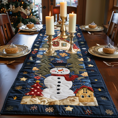 Winter Warmth Quilted Table Runner NCU0DV256