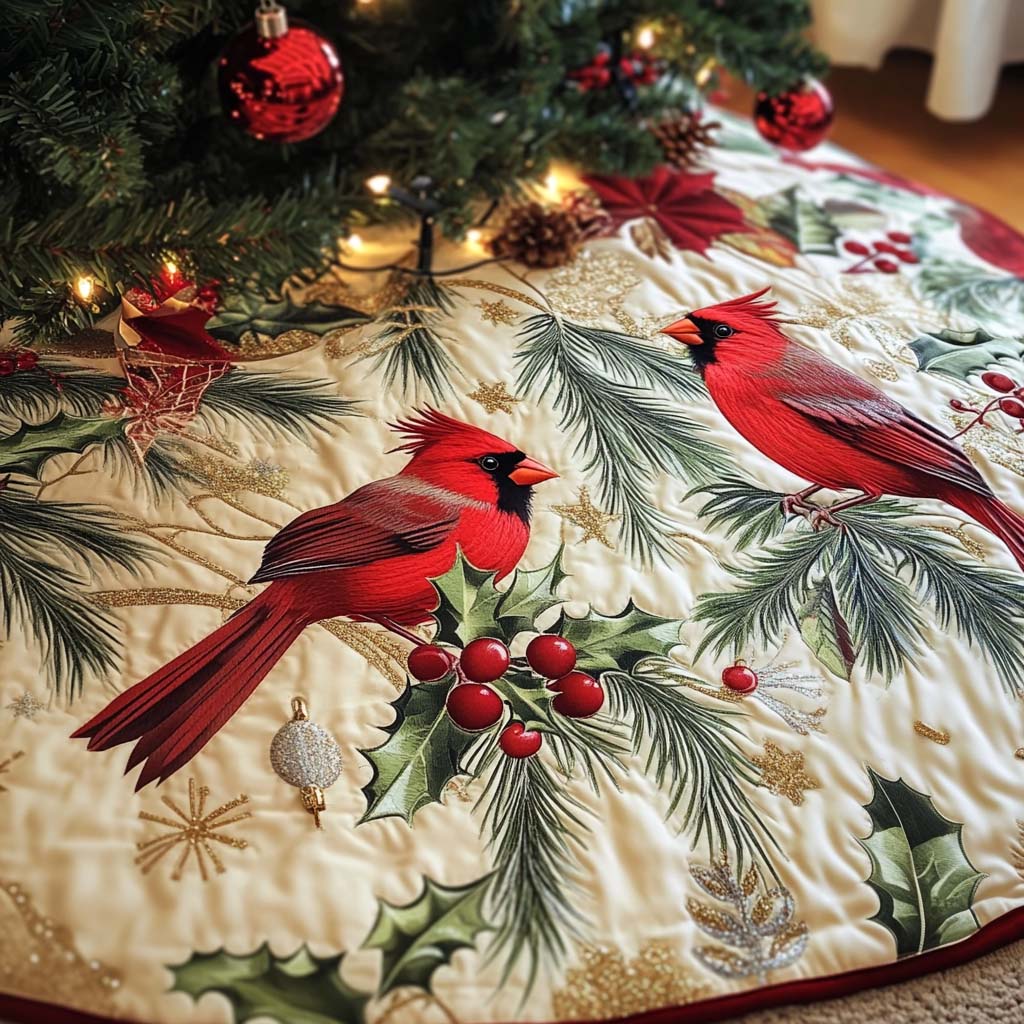 Christmas Quilted Tree Skirt NCU0VT44