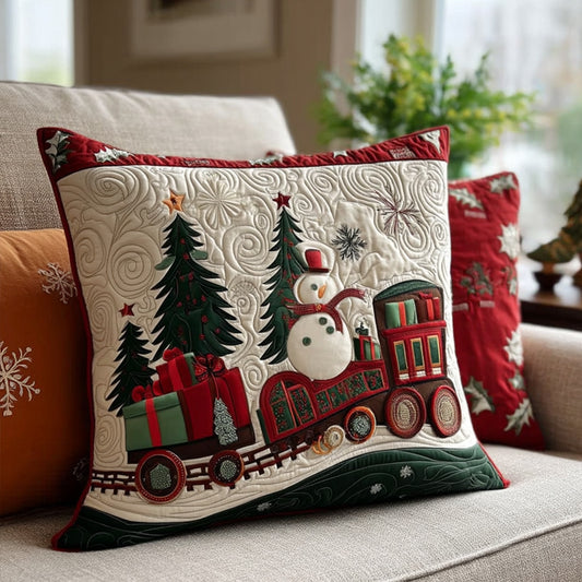 Winter Wonderland Tracks Quilted Pillow Case NCU0PT9131