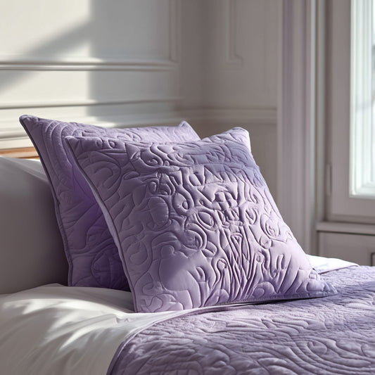 Purple Quilted Pillow Case NCU0PT11282