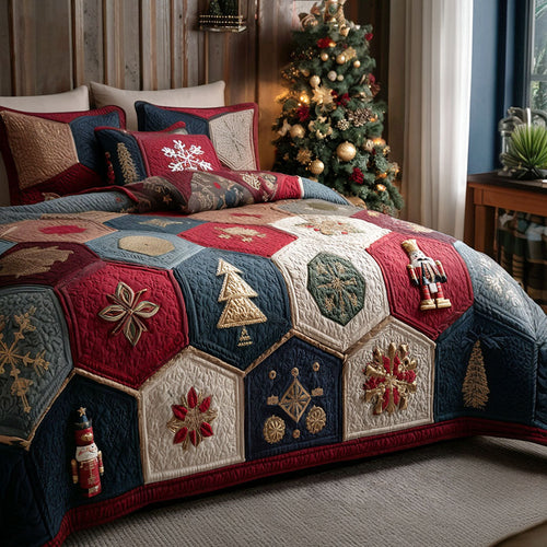 Winter Ballet 3-Piece Quilted Bedding Set NCU0PT9603