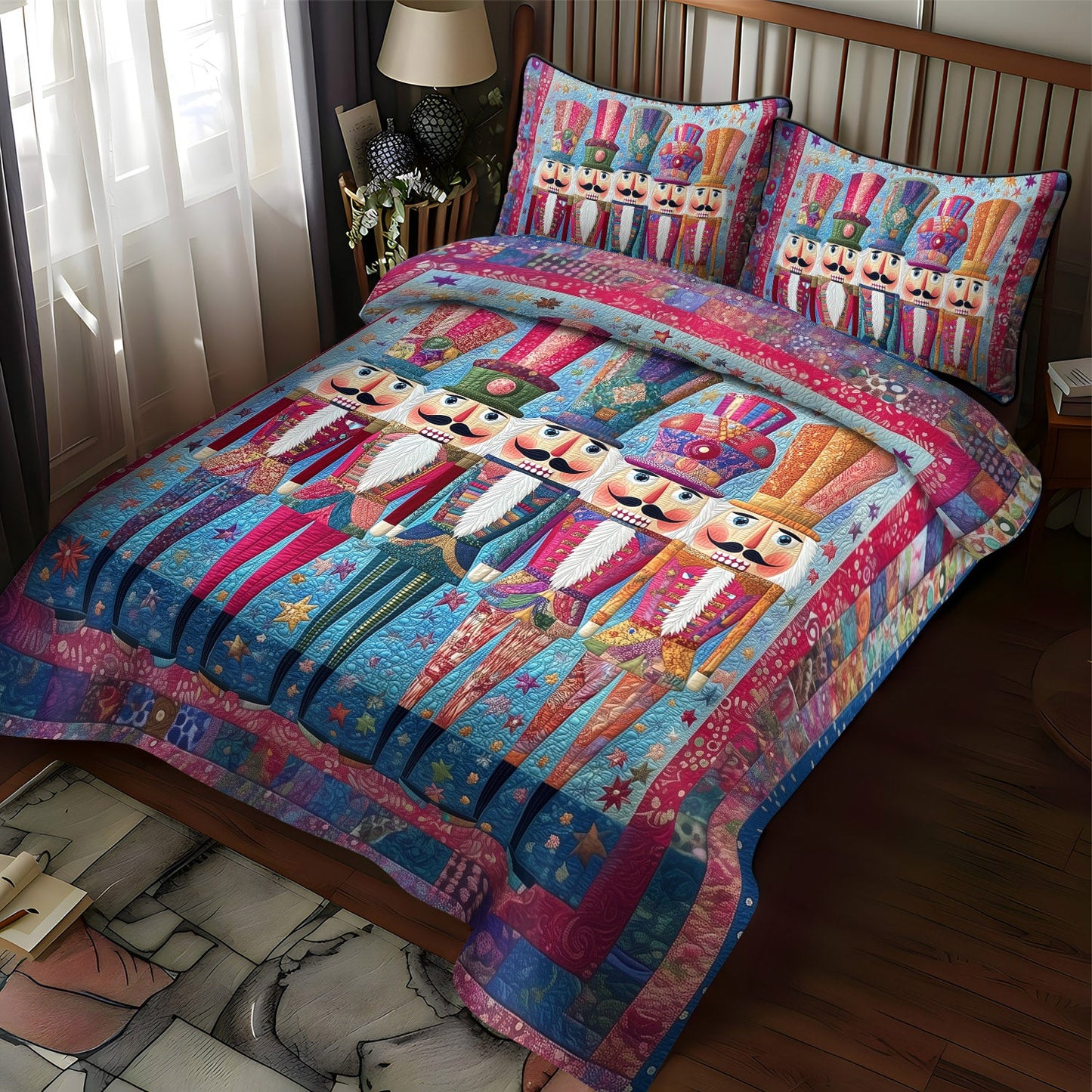 Winter Ballet Wonder 3-Piece Quilted Bedding Set NCU0TL1596