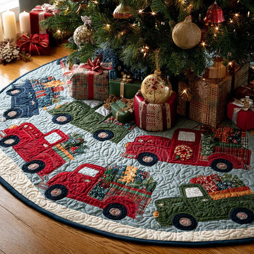 Winter Bless Christmas Quilted Tree Skirt NCU0NT10510