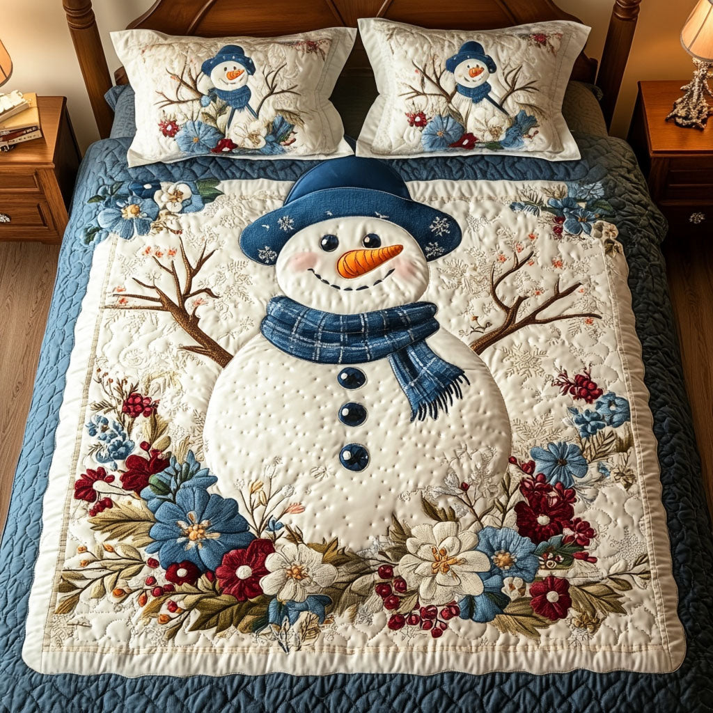 Twinkle Frost 3-Piece Quilted Bedding Set NCU0PTT1314 main image 0