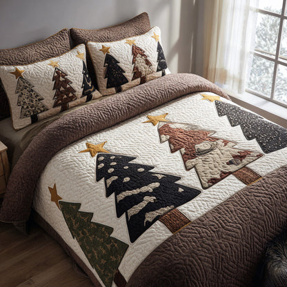 Winter Bloom 3-Piece Quilted Bedding Set NCU0DV8487