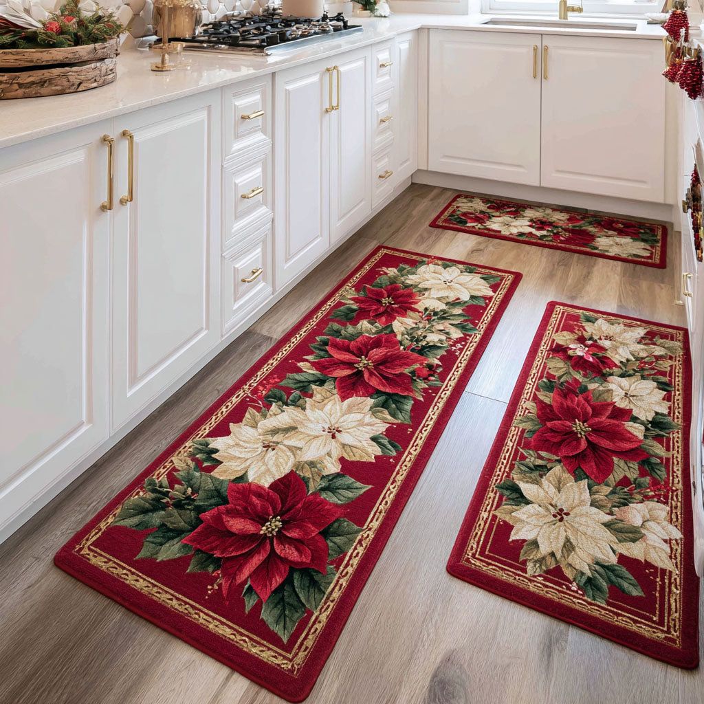 Winter Bloom Kitchen Area Rug NCU0DK11530