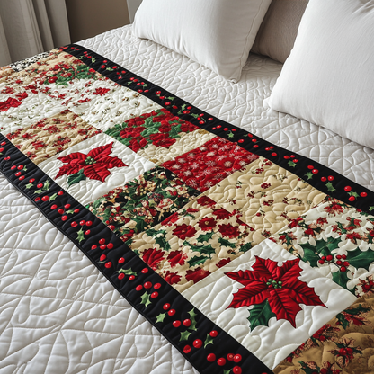 Winter Bloom Quilted Bed Runner NCU0DK10051